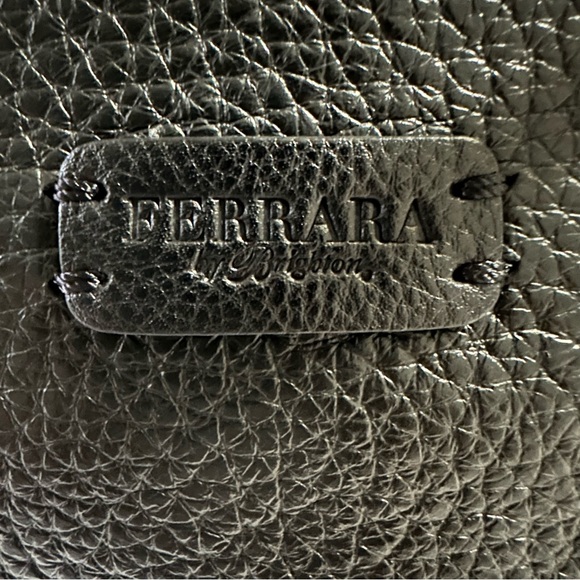 BRIGHTON Ferrara Folly Cloud Crossbody Bag Black Leather - Picture 4 of 7